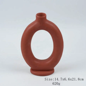 Trắng gốm hình học Vòng taper người giữ ngọn nến thiết lập anthropologie người giữ ngọn nến thủ công - Product Image 2