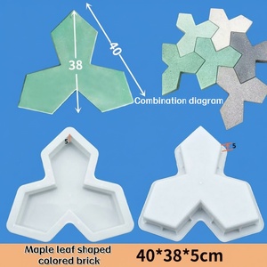 Moules de pavés emboîtables en <span class=keywords><strong>PVC</strong></span>/PP Futian pour dalles de <span class=keywords><strong>jardin</strong></span> extérieures en béton, appareil ménager - Product Image 3