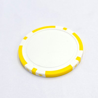 Keripik Poker Tanah Liat Mewah 2 Warna 14g 40mm Las Vegas Crowns Casino Chips Stiker Nomor Kustom Hiburan Permainan Judi