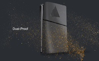 Coque de protection fine en ABS anti-rayures et anti-poussière avec panneaux premium et aérations de refroidissement pour console Slim