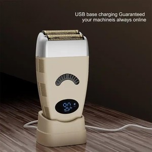 Men's Twin Blade Rechargeable Foil Shaver Electric <b>Beard</b> <b>Trimmer</b> <b>Cordless</b> Face Shaver - Product Image 2