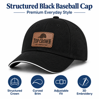 Casquette de baseball OEM ODM en sergé de coton polyester à six panneaux, visière incurvée, broderie 3D, boucle métallique, pour sports de plein air et voyages