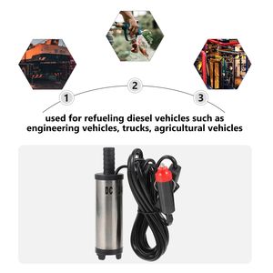 <span class=keywords><strong>Pompe</strong></span> électrique en acier inoxydable <span class=keywords><strong>24V</strong></span> 12V cc Diesel carburant <span class=keywords><strong>eau</strong></span> huile voiture <span class=keywords><strong>Camping</strong></span> pêche <span class=keywords><strong>pompe</strong></span> de transfert Submersible - Product Image 2