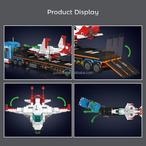 MOULD KING 24090 Camión de Transporte de Aviones, Bloques de Construcción, Set de Construcción MOC, Ladrillos de Ensamblaje, Juguetes de Regalo para Adultos y Niños - Product Image 4