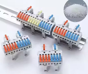 FABRİKA Düşük Fiyatlı Raylı Din Terminal Bloğu Kablodan Kabloya 2 ila 12 1 2 3 4 5 6 7 8 9 12 Pin 32A Yüksek Akım Kompakt Bağlantı Elemanı - Product Image 4