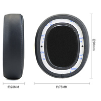 Coussinets d'oreille en cuir souple de remplacement pour casque JBL Everest 710 BT