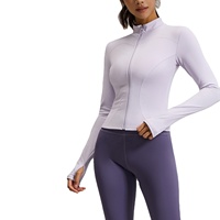 MTWT01+JYMW065/Haut de yoga respirant transfrontalier à manches longues pour femme, idéal pour la course estivale, coupe ajustée et très élastique pour le fitness