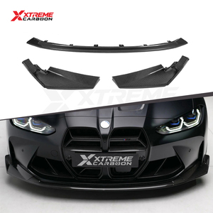 XTREME Spoiler avant en fibre de carbone sèche 3 pièces style CSL pour BMW M3 M4 G80 G81 G82 G83 2021+ - Product Image 1