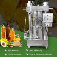 Presse hydraulique commerciale pour l'extraction à froid d'huile d'olive, d'avocat, de sésame et de beurre de cacao, fabriquée en Italie