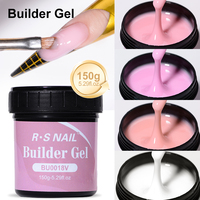 Gel de Construction pour Ongles Sans HEMA Marque Privée 150g Grande Capacité Gel Dur Extension French Jelly Nude Faible Chaleur