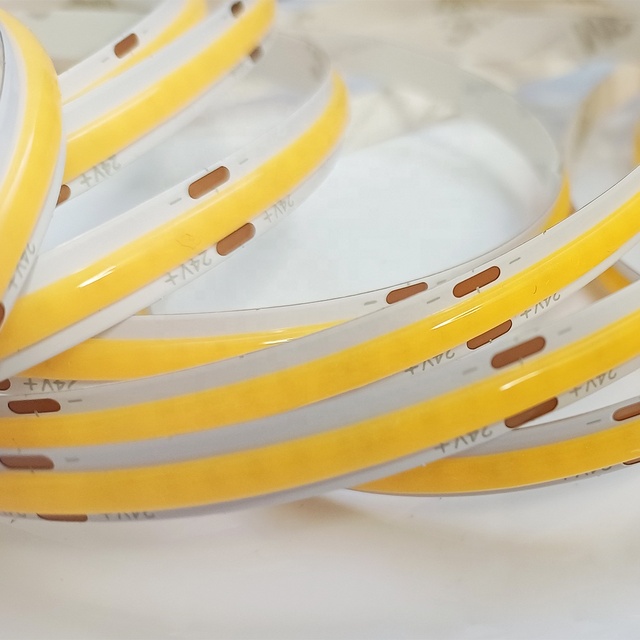Commercial  Cob Led Strip 11W/m 10m/Roll 3000k 4000K 6000k CRI90 24V Jointless Led Cob Strip Light for 5050 3014