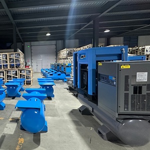 เครื่องอัดอากาศแบบสกรูโรตารี่ไร้น้ำมัน ขนาด 200 ลิตร ระดับอุตสาหกรรม ใช้ไฟฟ้ากระแสสลับ แบบติดตั้งถาวร พร้อมมอเตอร์และตลับลูกปืน ระบบระบายความร้อนด้วยอากาศ - Product Image 4