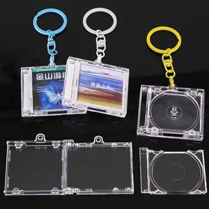 Kpop-Llavero creativo de plástico NFC en blanco para mini álbum, llavero de CD, caja de música, llavero de acrílico personalizado con caja de CD - Product Image 1