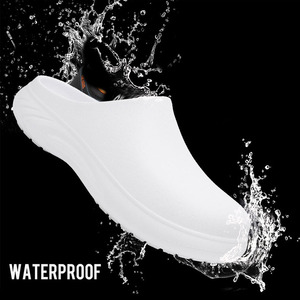 Food Production Worker Boots Easy to Clean Waterproof Anti-Oil Rubberized EVA Foam Wholesale Low Moq Kitchen <strong>Cloggs</strong> Chef Shoes - Product Image 3