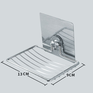 Stendino per sapone in acciaio inox a <span class=keywords><strong>muro</strong></span> senza trapano <span class=keywords><strong>adesivo</strong></span> e portasapone per bagno - Product Image 2