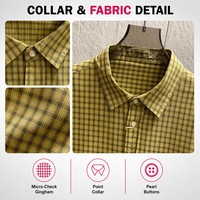 Chemise en popeline OEM personnalisée à micro-œillets, en coton lavé, avec poche plaquée, pour homme, style vintage printemps, faible MOQ