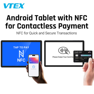 10.1 Inch 4G LTE <span class=keywords><strong>Android</strong></span> Tap Để Thanh Toán Menu Đặt Hàng Phía Trước NFC Đọc Thanh Toán Hệ Thống Mini Xách Tay PC <span class=keywords><strong>POS</strong></span> Máy Tính Bảng Cho Nhà Hàng - Product Image 4