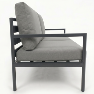 Canapé minimaliste 2 places en aluminium avec tissu anti-UV pour réception de <span class=keywords><strong>jardin</strong></span> et salon de mariage - Product Image 5