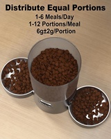 Distributeur automatique de nourriture pour chat à double bol intelligent et programmable 4,2 L avec double bols en acier inoxydable et enregistreur vocal