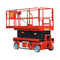 Nouvelle plateforme élévatrice à ciseaux électrique hydraulique mobile de conception flexible, fabriquée en Chine, capacité 1 tonne, usage commercial, câble de levage ABS