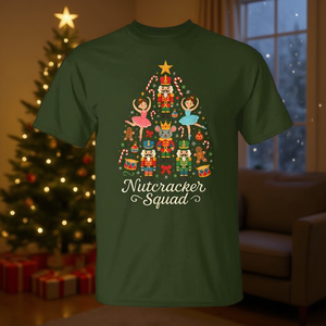 T-shirt da ballo per ragazze Nutcracker Squad Holiday Christmas Ballet Dance - Product Image 2