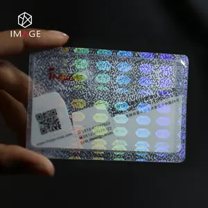 3 Mil Sticky Holographic Cold Seal Laminating Pouches