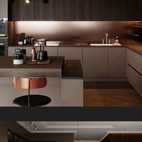 Solutions de rangement polyvalentes pour les armoires de cuisine modernes de luxe italiennes haut de gamme