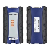 NEXIQ USB Link2 125032 Pemindai Diagnostik Truk Diesel Tugas Berat Antarmuka Bluetooth OBD2 12V 24V Dengan Perangkat Lunak & Kabel Lengkap