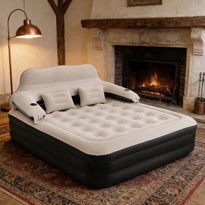 Portable Modern Camping Air Bed Self-Inflating Queen Size Backrest <b>Mattress</b> with Pillow & Pump Included for Hospital Use - Product Image 1