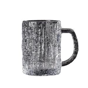 Tazas de cerveza de vidrio transparente con asas, 350 ml, gran capacidad, pared gruesa, para fiestas, hogar y oficina. - Product Image 4