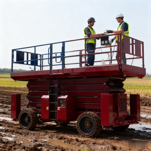 4m 6m 8m 10m 12m 14m Plate-forme élévatrice pour homme Plate-forme élévatrice électrique hydraulique petite élévatrice à ciseaux automotrice à vendre - Product Image 2