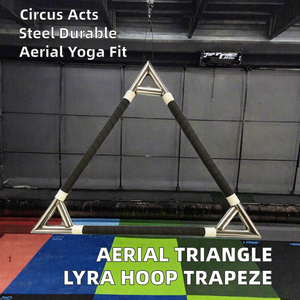 Aro de Acrobacias Triangular de Acero Inoxidable para Circo, Yoga y Entrenamiento Físico PriorFitness PL-89416 - Product Image 2