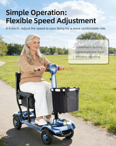 Scooter électrique personnalisé pour adultes, mini-scooter à pédales, mobilité intelligente pour personnes âgées, 4 roues, en alliage d'aluminium - Product Image 6