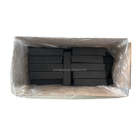 Charbon de bambou comprimé fabriqué à la machine, de haute qualité, 10 kg/carton, valeur calorifique élevée, temps de combustion de 4 à 5 heures, charbon de barbecue carré, vente en gros d'usine YKS