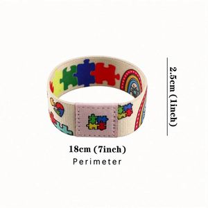 Bracelet élastique personnalisé avec puzzle éducatif, bracelet extensible NFC RFID pour femmes, bracelets colorés - Product Image 5