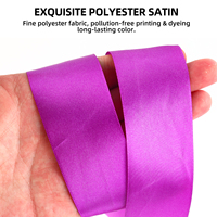 Ruban de 25 yards, 2,5 cm et 4 cm, pour la décoration de vêtements, cadeaux, roses éternelles faites à la main, ruban en polyester 100% à une face