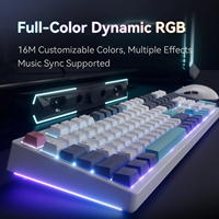 Teclado Mecánico VGN V108 Tri-Modo, 108 Teclas, Tamaño Completo, Gasket, Hot Swap, RGB, Keycaps PBT, 8000mAh, para Juegos y Oficina