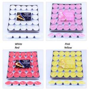 Bougie circulaire en cire de thé pour demande en mariage, éclairage de prière, bougie chauffe-plat d'urgence - Product Image 3