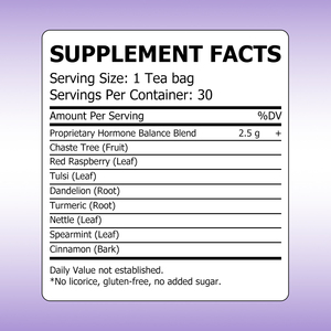 Sachets de thé OEM ODM pour l'équilibre hormonal avec Giroflier et Paspalyte pour soutenir l'équilibre hormonal et l'humeur, favoriser un sommeil réparateur, la détoxification et la digestion - Product Image 2
