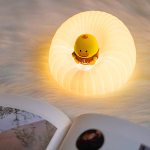 ICARER FAMILY Happy Duckling Night Light Lámpara LED decorativa <span class=keywords><strong>de</strong></span> silicona para uso en dormitorio <span class=keywords><strong>de</strong></span> niños - Product Image 4