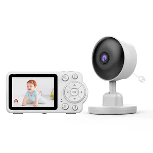 Baby Monitor Camera Two-way Audio 4X Zoom Baby Monitor With Motion Sensor 2.8 Inch Screen Temperature Crying Detection Infrared