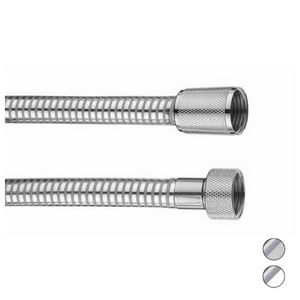 Tuyau de douche flexible Bi Flex 150 cm gris chromé, tuyau de plomberie flexible - Product Image 1