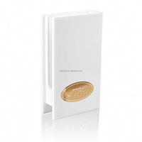 Porte-allumettes ovale classique en acrylique blanc Shabbos Judaica