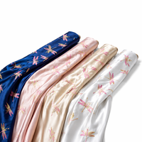 Tissu Jacquard en Soie de Mûrier 100% Personnalisé, Satin Charmeuse Tissé, Impression Numérique, Uni, pour Vêtements de Nuit pour Filles et Robes de Mariée – Vente en Gros