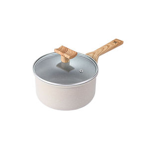 Inicio Batería de cocina Sartenes 18cm Acero inoxidable 304 Olla de cocina Sartén de nieve con tapa - Product Image 1