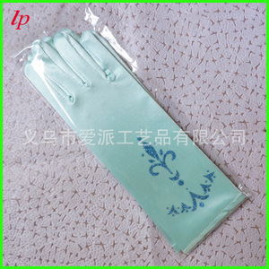 ถุงมือพิมพ์ลายเจ้าหญิงเอลซ่า อันนา ฟรอสเซ่น สีฟ้า สีม่วง ผ้าไหม สำหรับเด็กวัยหัดเดิน เด็กผู้หญิง อุปกรณ์เสริมสำหรับเด็ก - Product Image 1