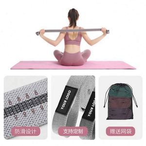 Bandas de Resistencia de Tela de Poliéster y Látex, Personalizadas para Yoga, Glúteos, Entrenamiento, Gimnasio en Casa, Fitness, Resistencia Ligera/Media/Pesada, Portátiles - Product Image 3