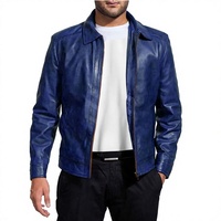 Veste d'hiver en cuir imperméable pour homme, prix de gros, faible MOQ