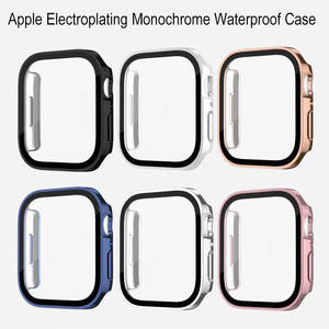 กรอบกันกระแทกกระจกเทมเปอร์กันน้ำสำหรับ <span class=keywords><strong>Apple</strong></span> Watch Series 9 8 <span class=keywords><strong>7</strong></span> 6 41มม. <span class=keywords><strong>45</strong></span>มม. - Product Image 2