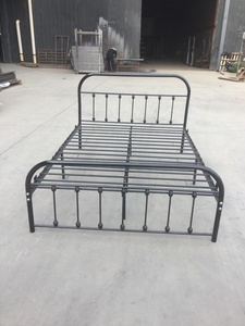 Hiện đại vua/Nữ Hoàng Kích thước nền tảng kim loại giường khung dễ dàng lắp ráp kim loại và gỗ thanh Nữ Hoàng khung giường - Product Image 6